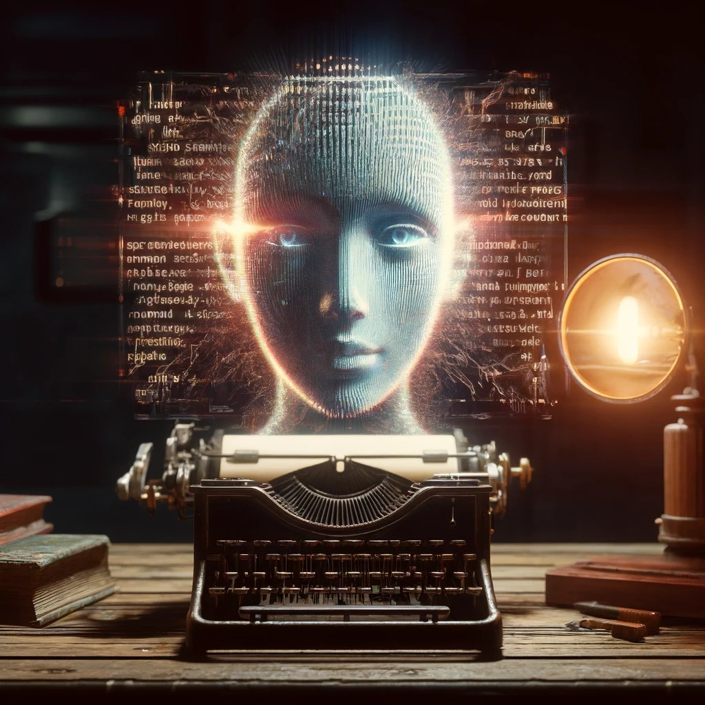 テキストベースの質問が人間らしい方法で回答される概念の抽象的なイラスト画像