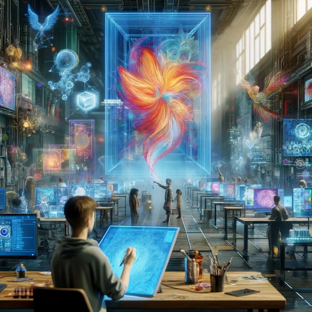 色、形、雰囲気、シーンの詳細などの具体的な指示を加えることで、AIがより正確に想像を画像に変換する概念を示すイラストを生成